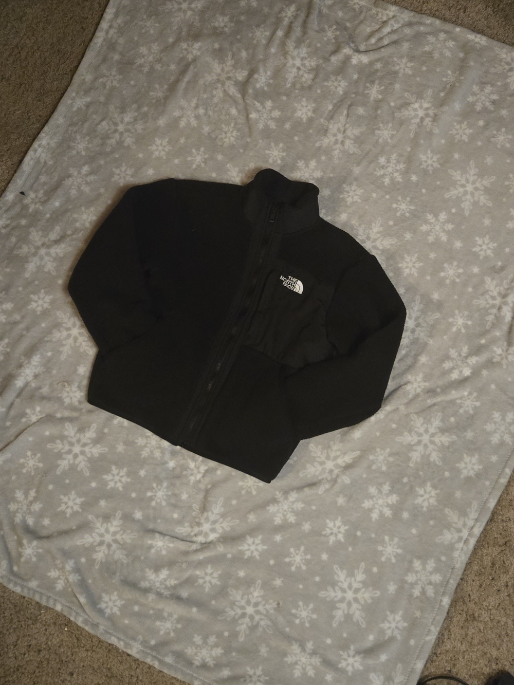 The North Face Kids Black Full-Zip Fleece Jacket